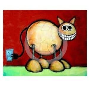 CATBOT 8 x 10-inch Art Print for Cat Lovers Ready to Frame